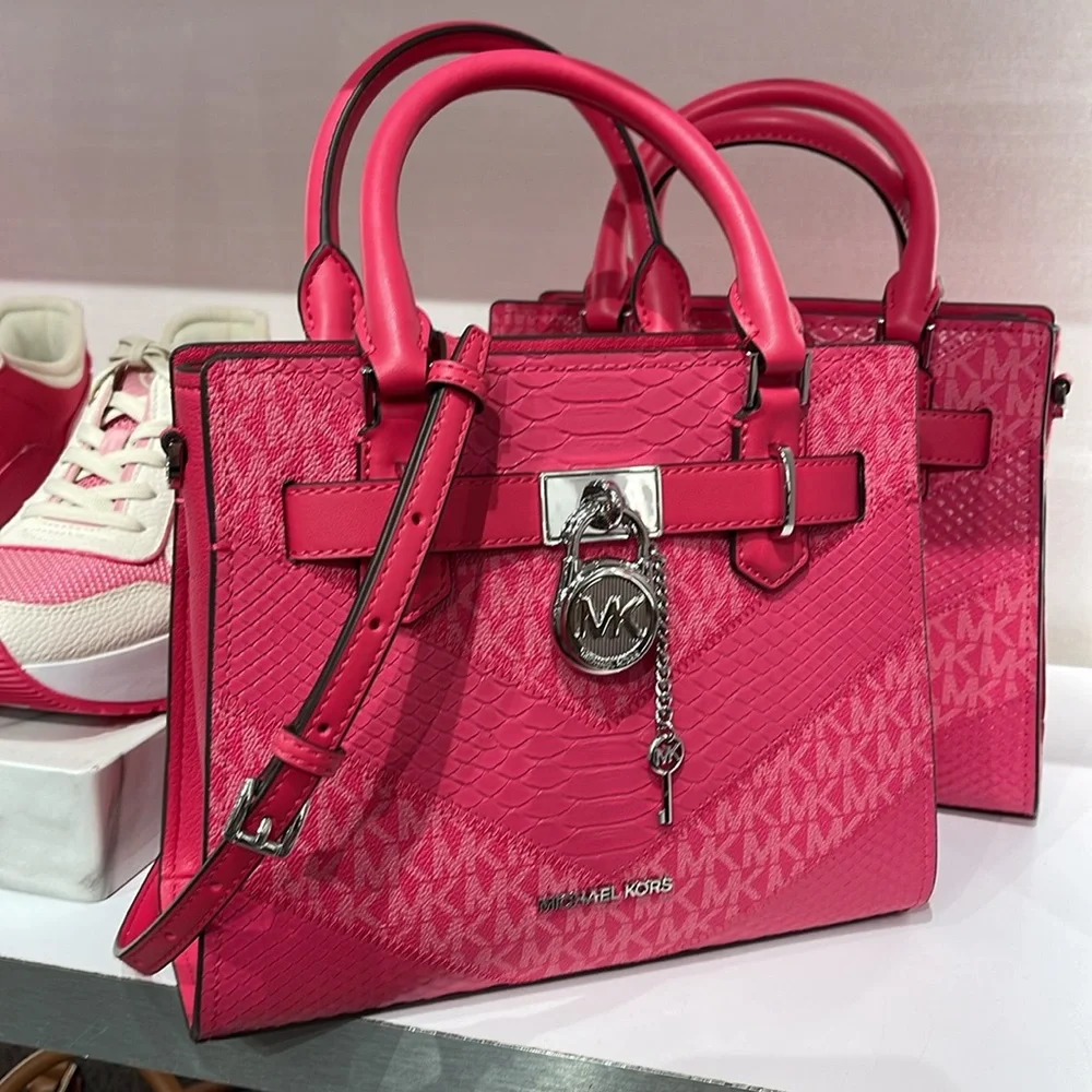 Michael Kors Hamilton Small Satchel Shoulder Crossbody Bag 
Electric Pink
NWT - Picture 2 of 16
